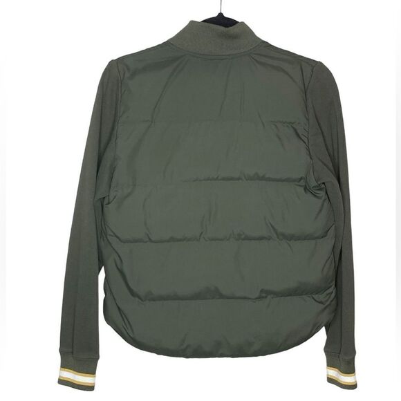 Abercrombie & Fitch AF XS Olive Green Snap Button Insulated Puffer Coat Jacket - Picture 3 of 4
